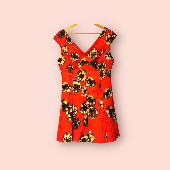Floral mini a-line - Picture 1 of 6